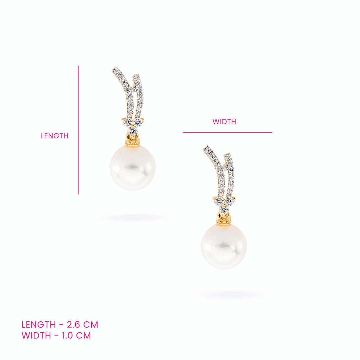 Pearl Radiance Gold-Plated Drop Earrings