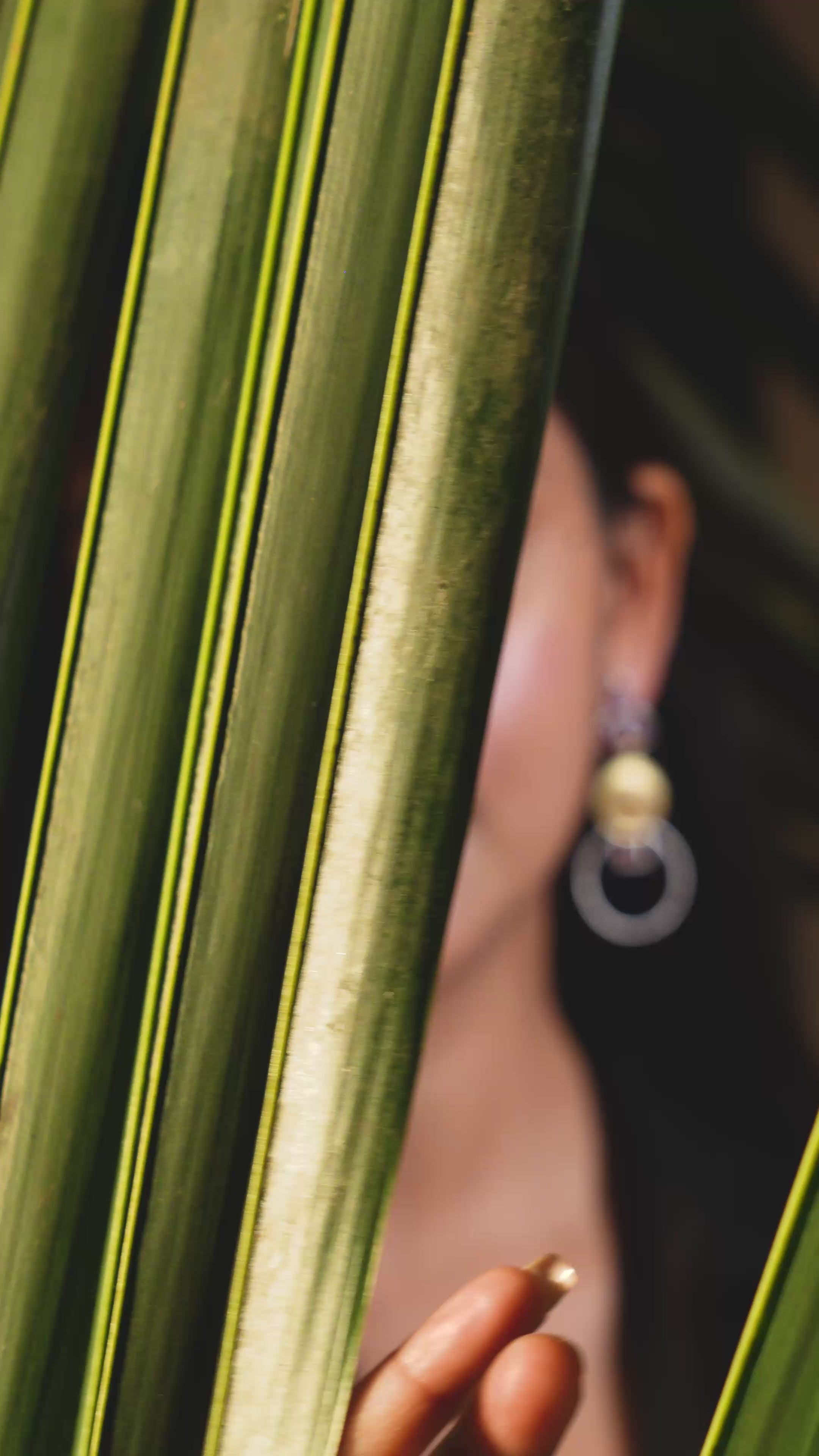 Load video: Zeenat Halo Drop Earrings