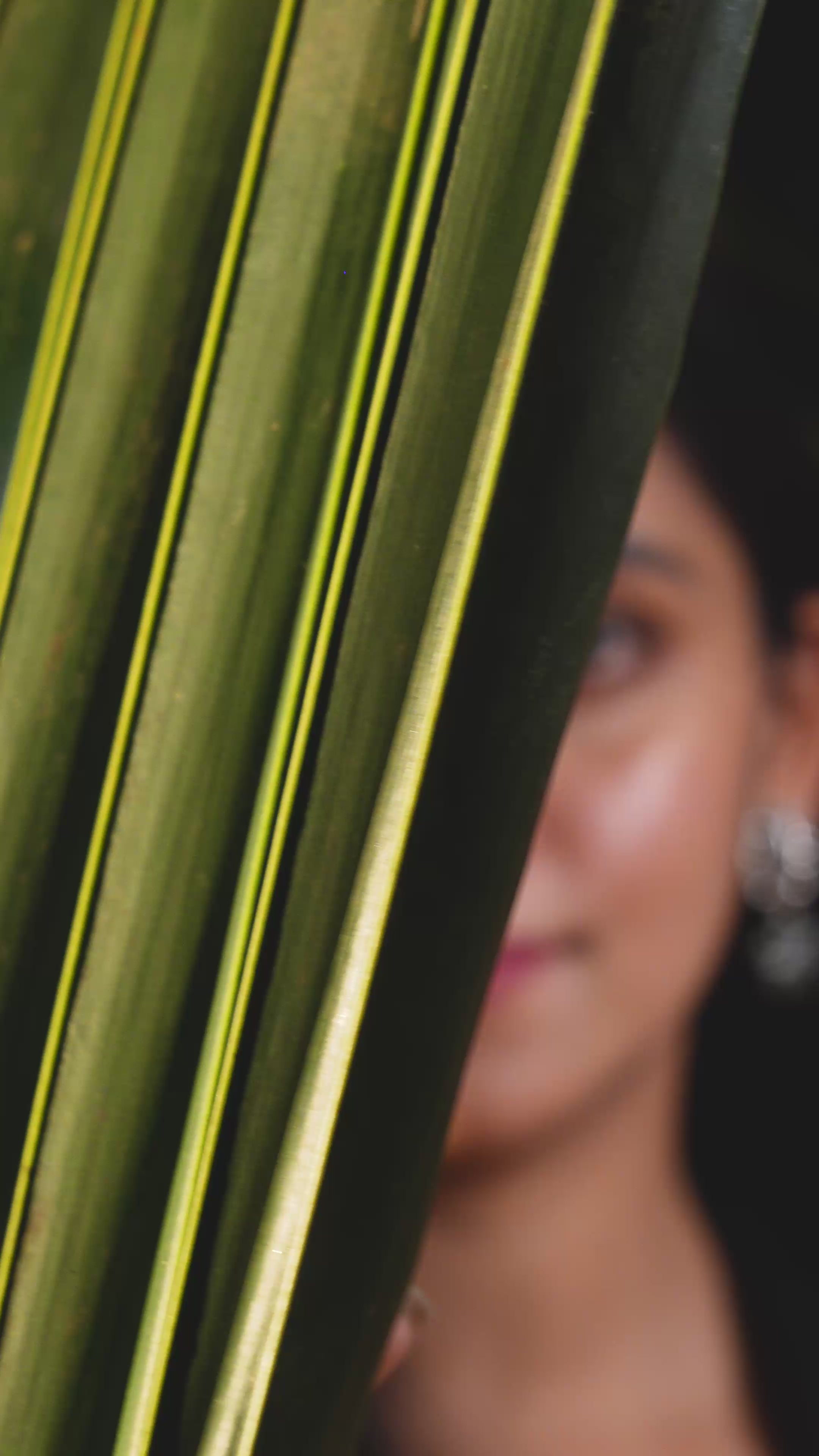 Load video: Vanika Leaf Green Stud Earrings