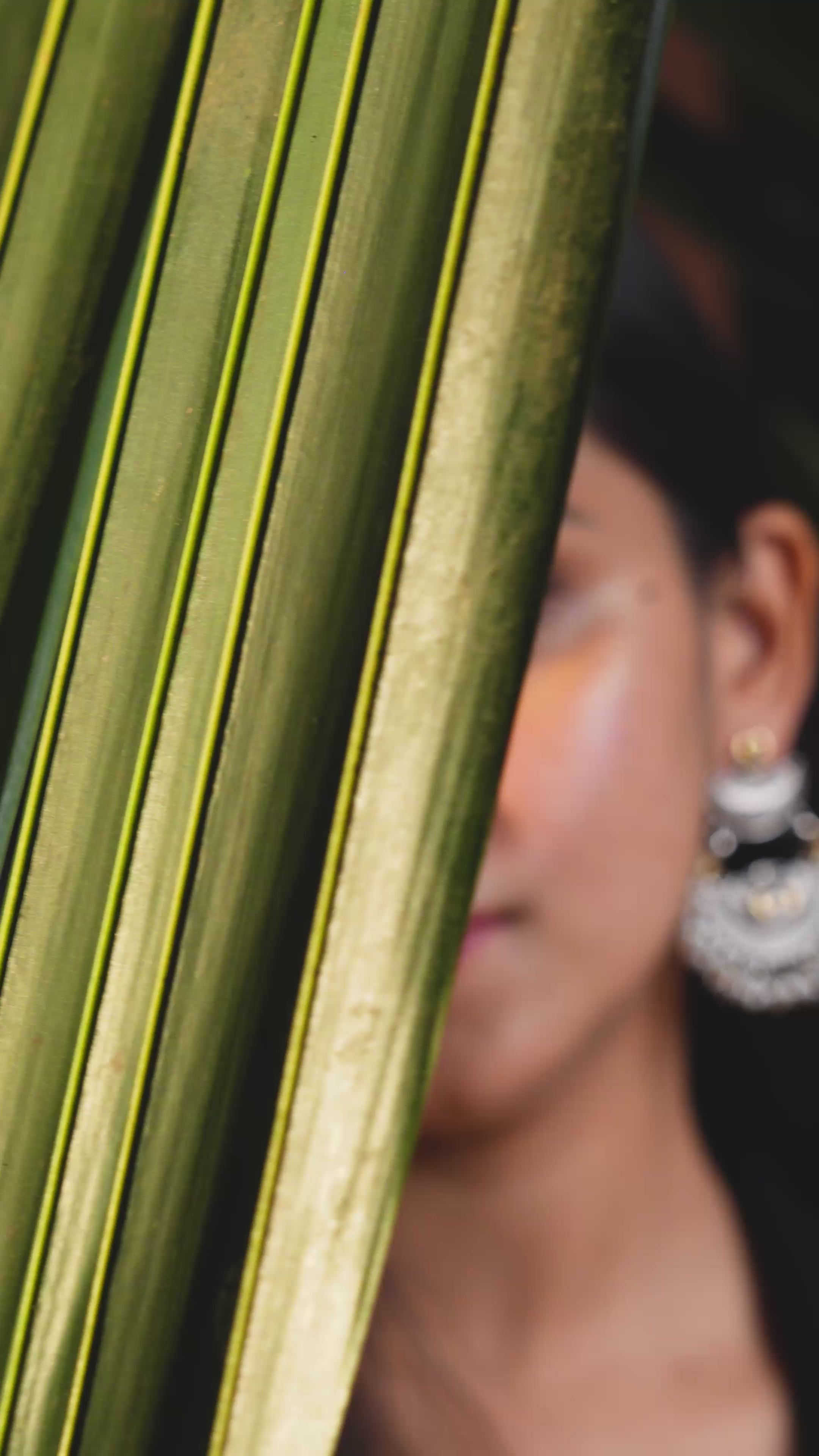 Load video: Morni Pearl Chandbali Earrings