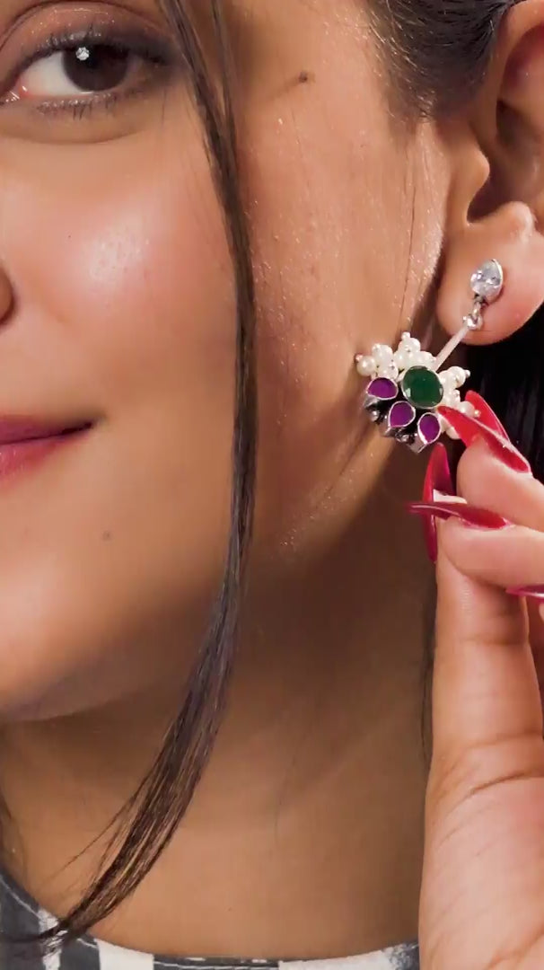 Load video: Rangoli Earrings