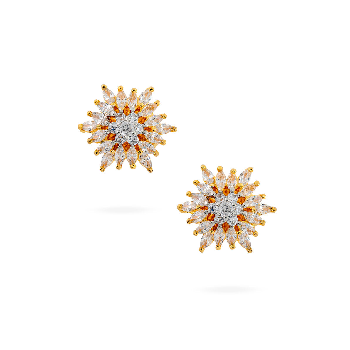 Golden Bloom Stud Earrings