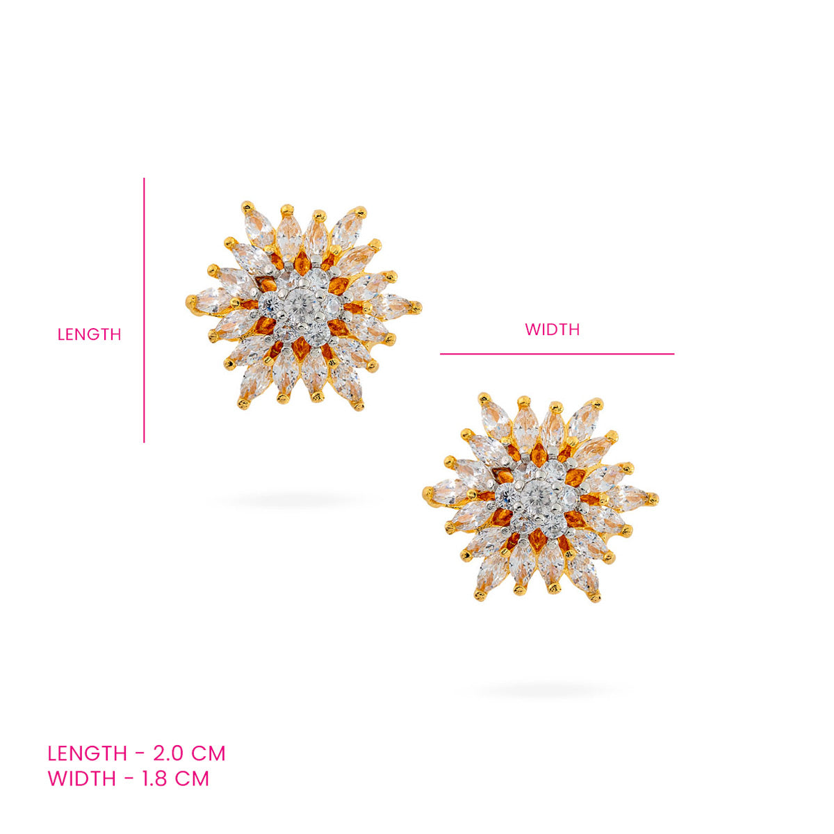 Golden Bloom Stud Earrings