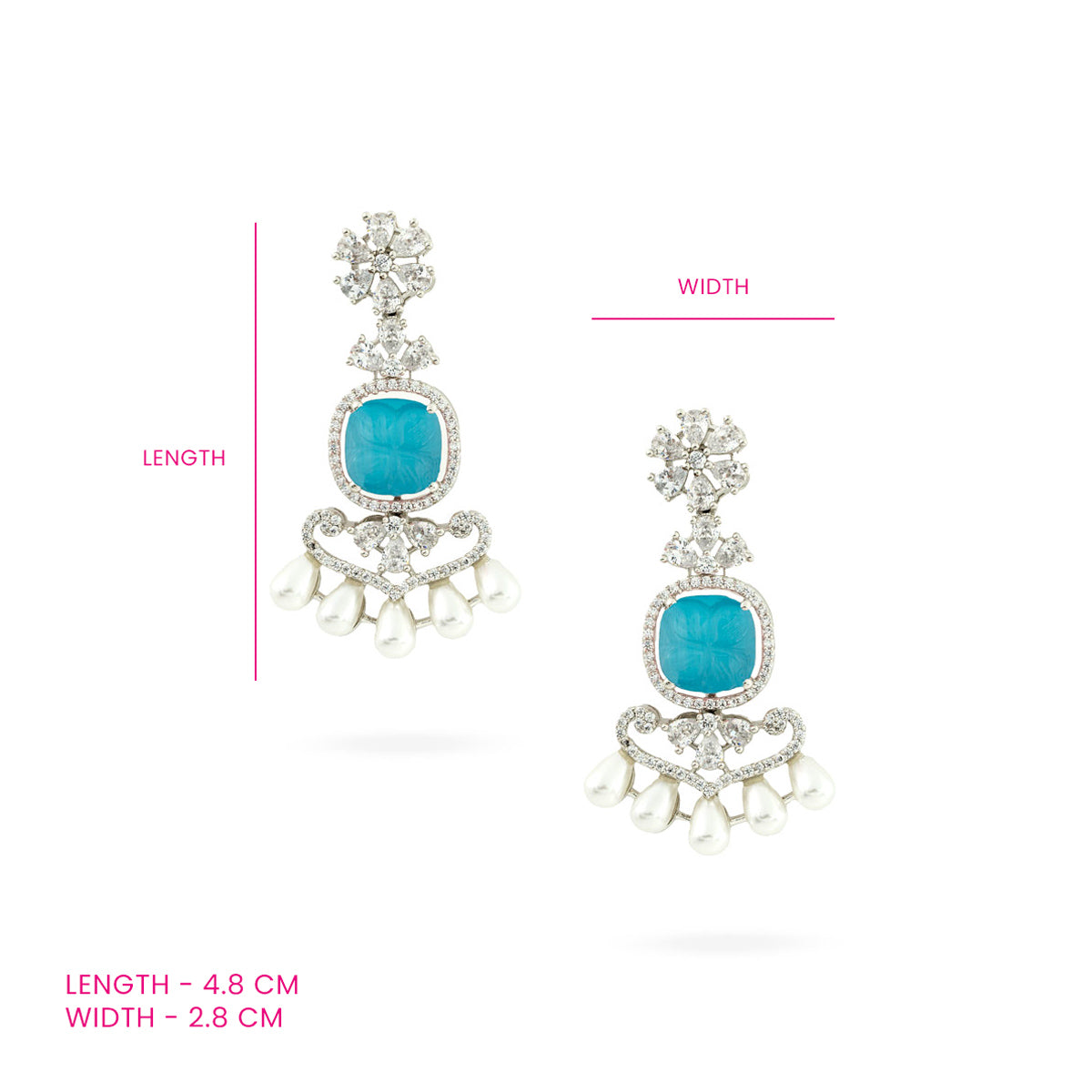 Azure Charm Cascade Earrings