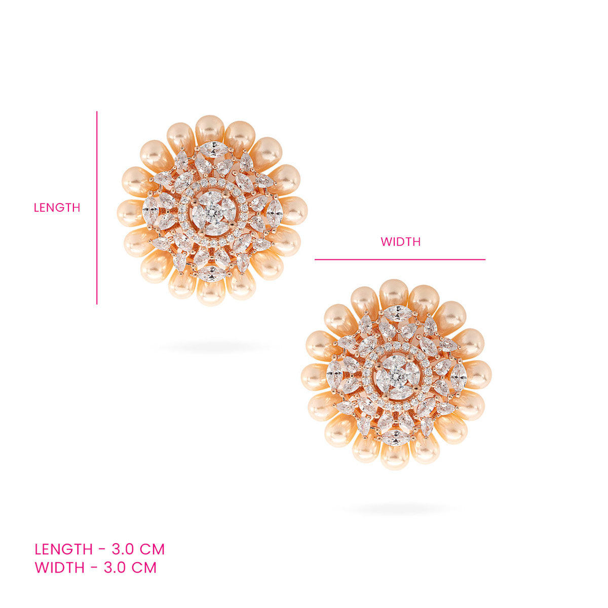 Moti Chandrika Studs
