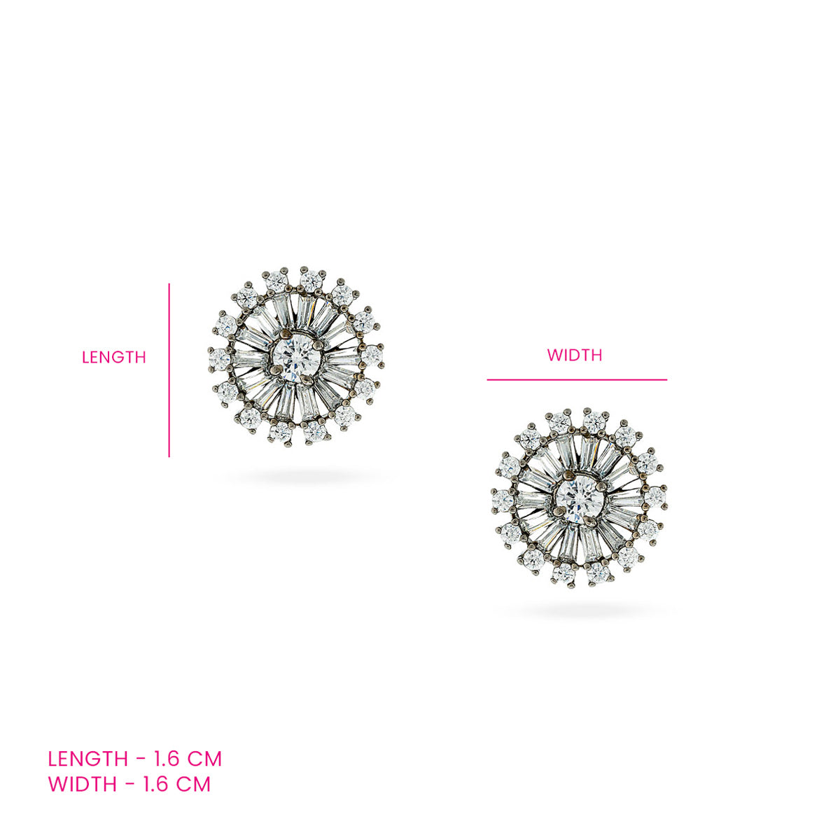 Radiant Sunburst Stud Earrings